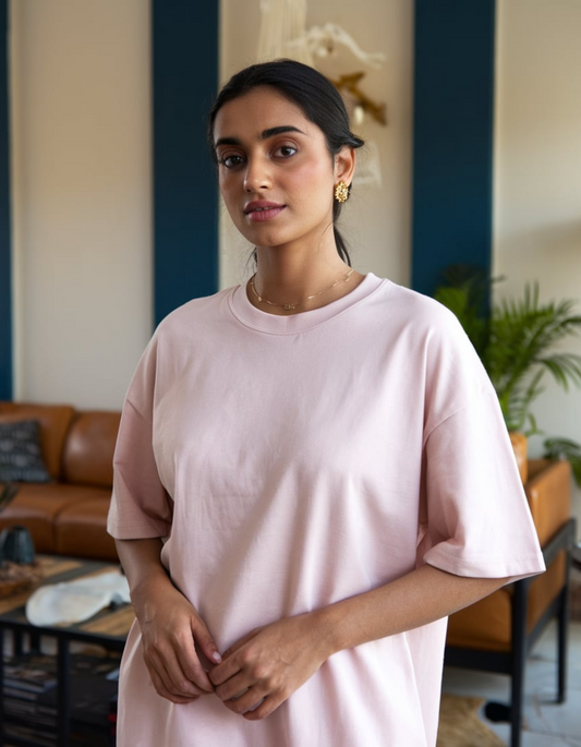 Baby Pink Oversized T-Shirt