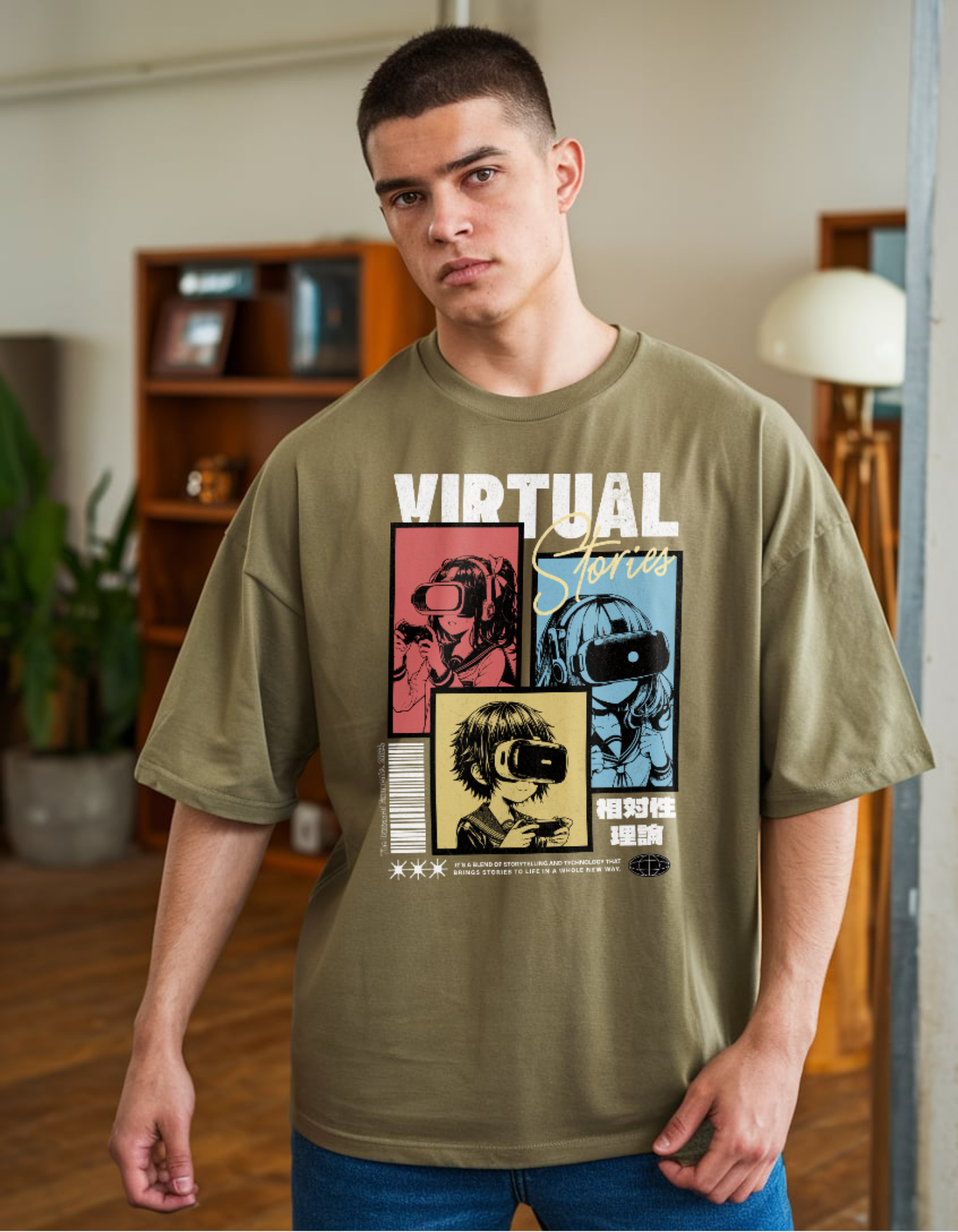 Virtual Stories Oversized T-Shirt