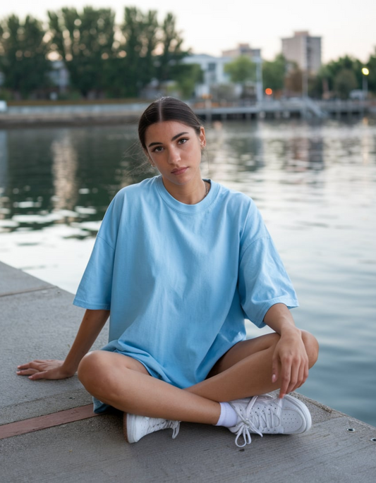 Baby Blue Oversized T-Shirt