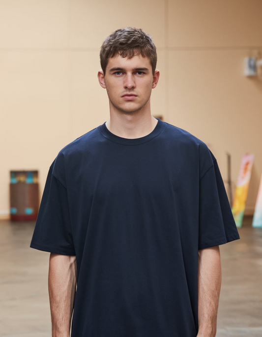 Navy Blue Oversized T-Shirt