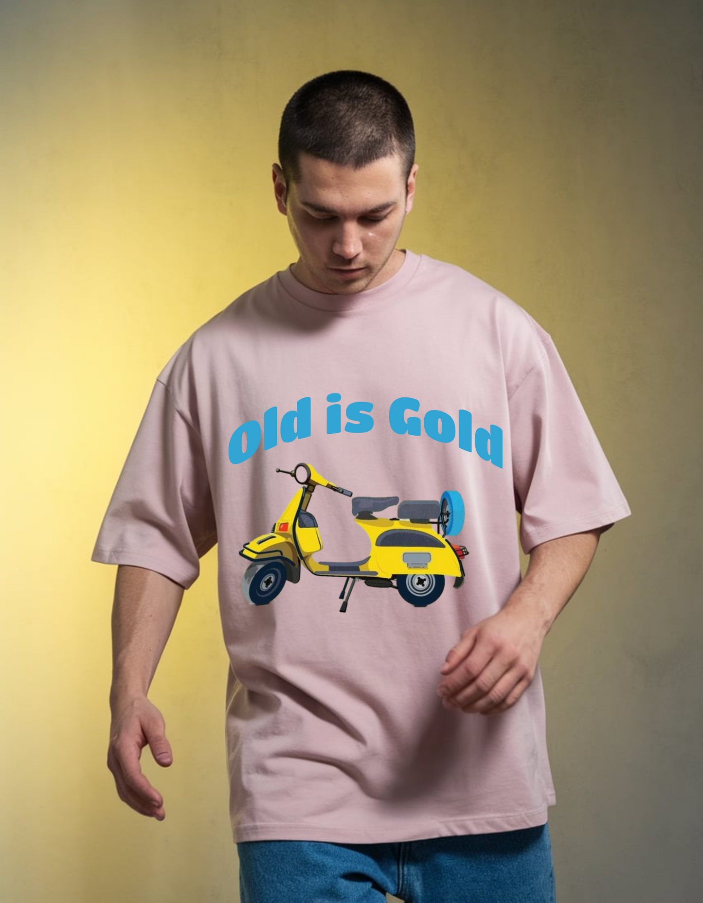 Chetak Gold Oversized T-Shirt