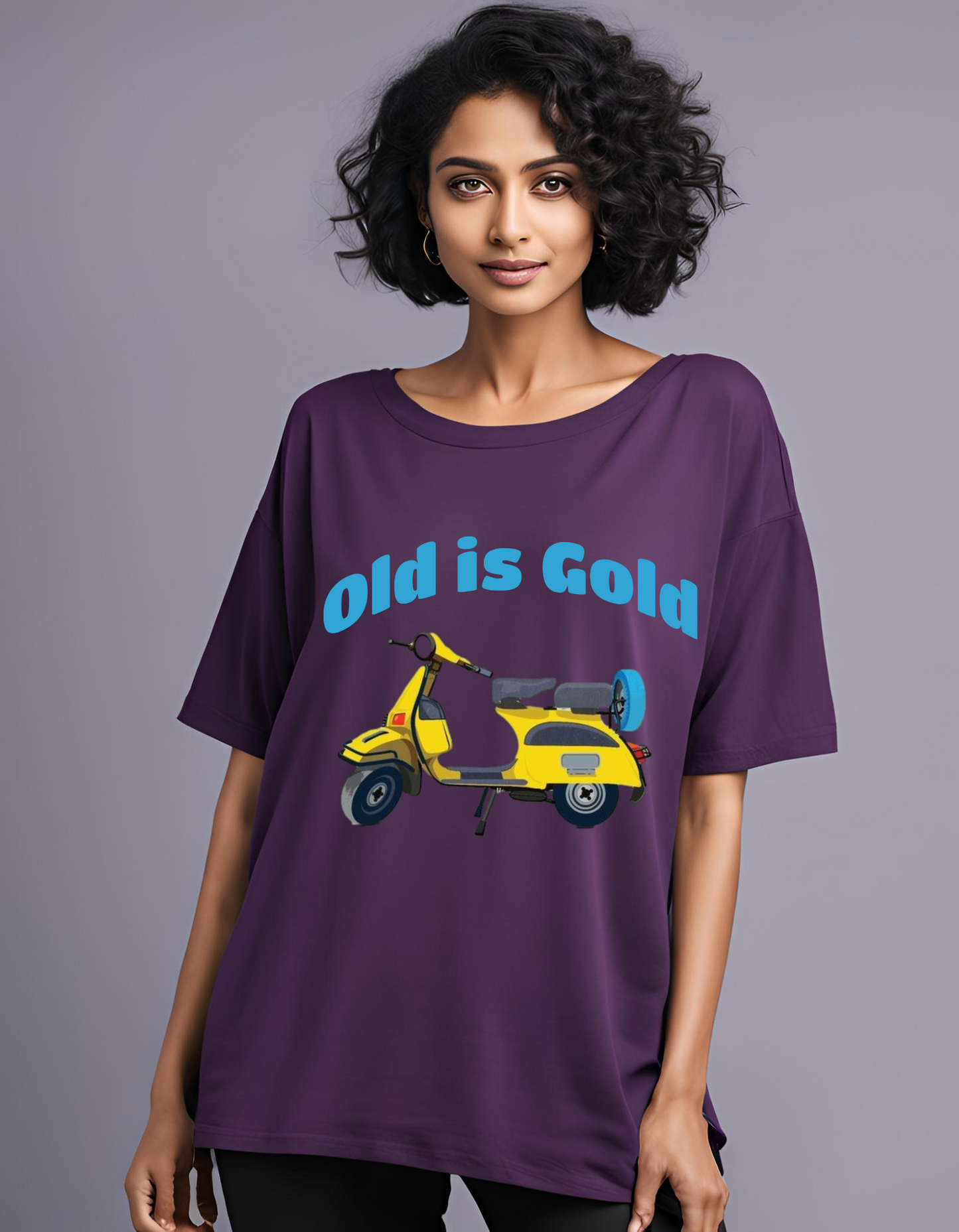 Chetak Gold Oversized T-Shirt