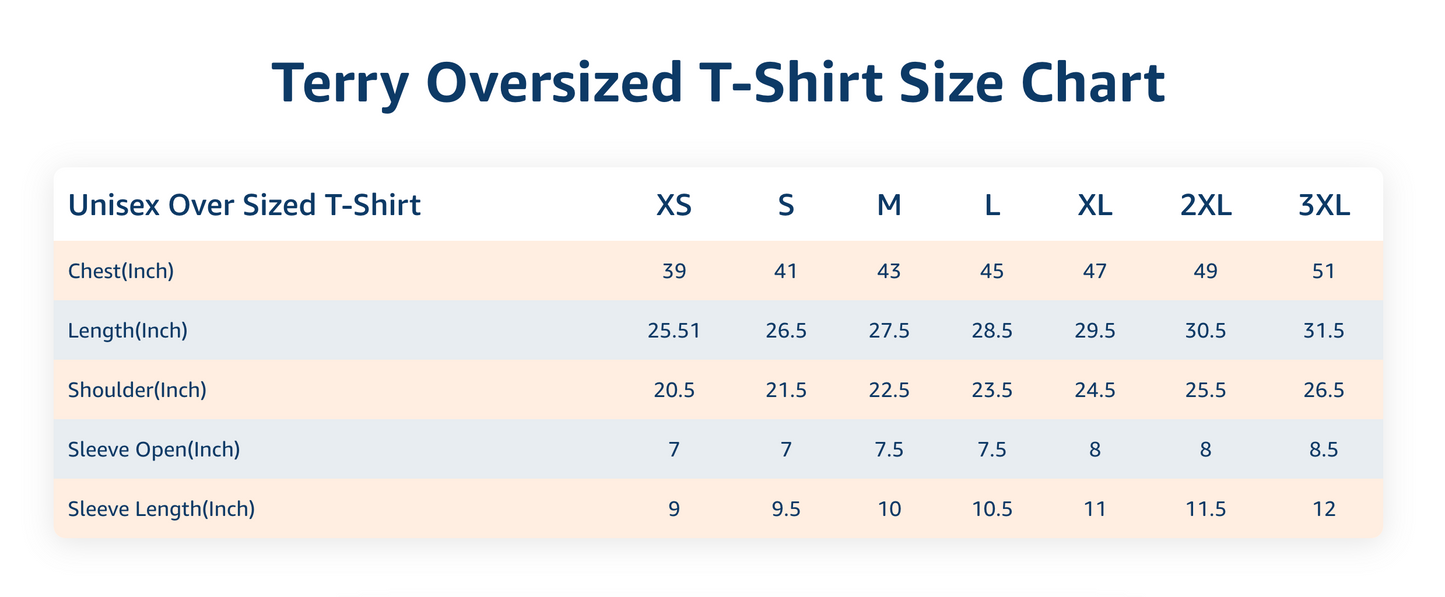 French Terry Solids Oversized T-Shirt