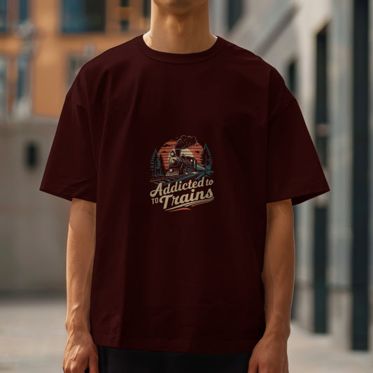 Trains Oversized T-Shirt