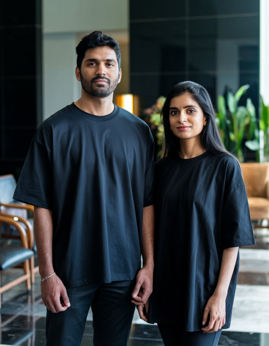 Unisex Solid Combo Black - 2 pack