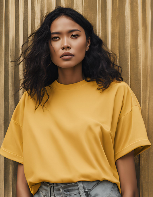 Golden Yellow Oversized T-Shirt