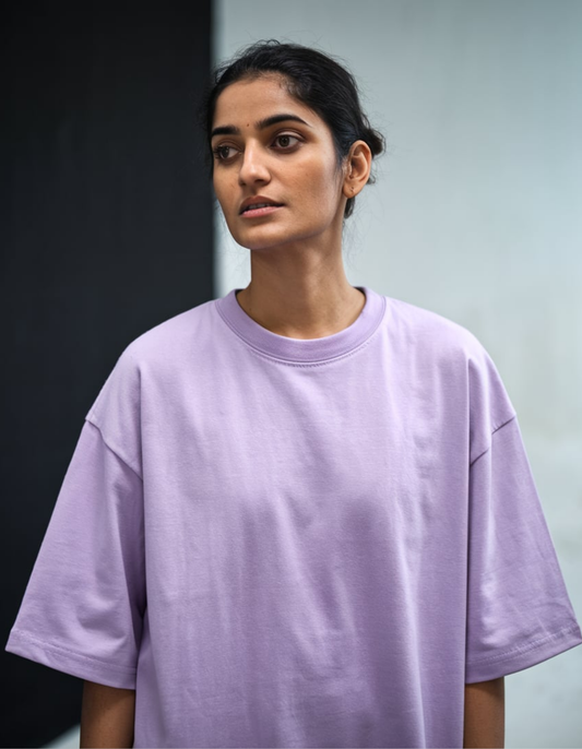 French Terry Solids Oversized T-Shirt