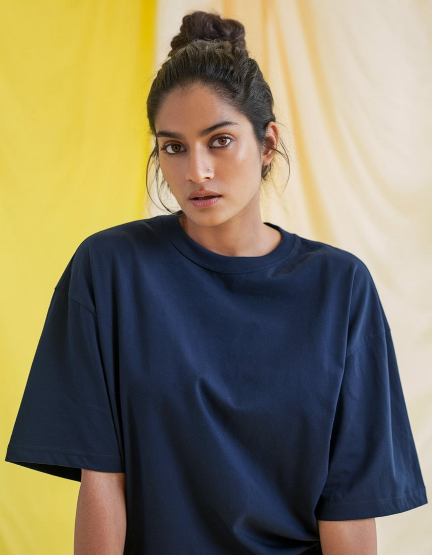 French Terry Solids Oversized T-Shirt