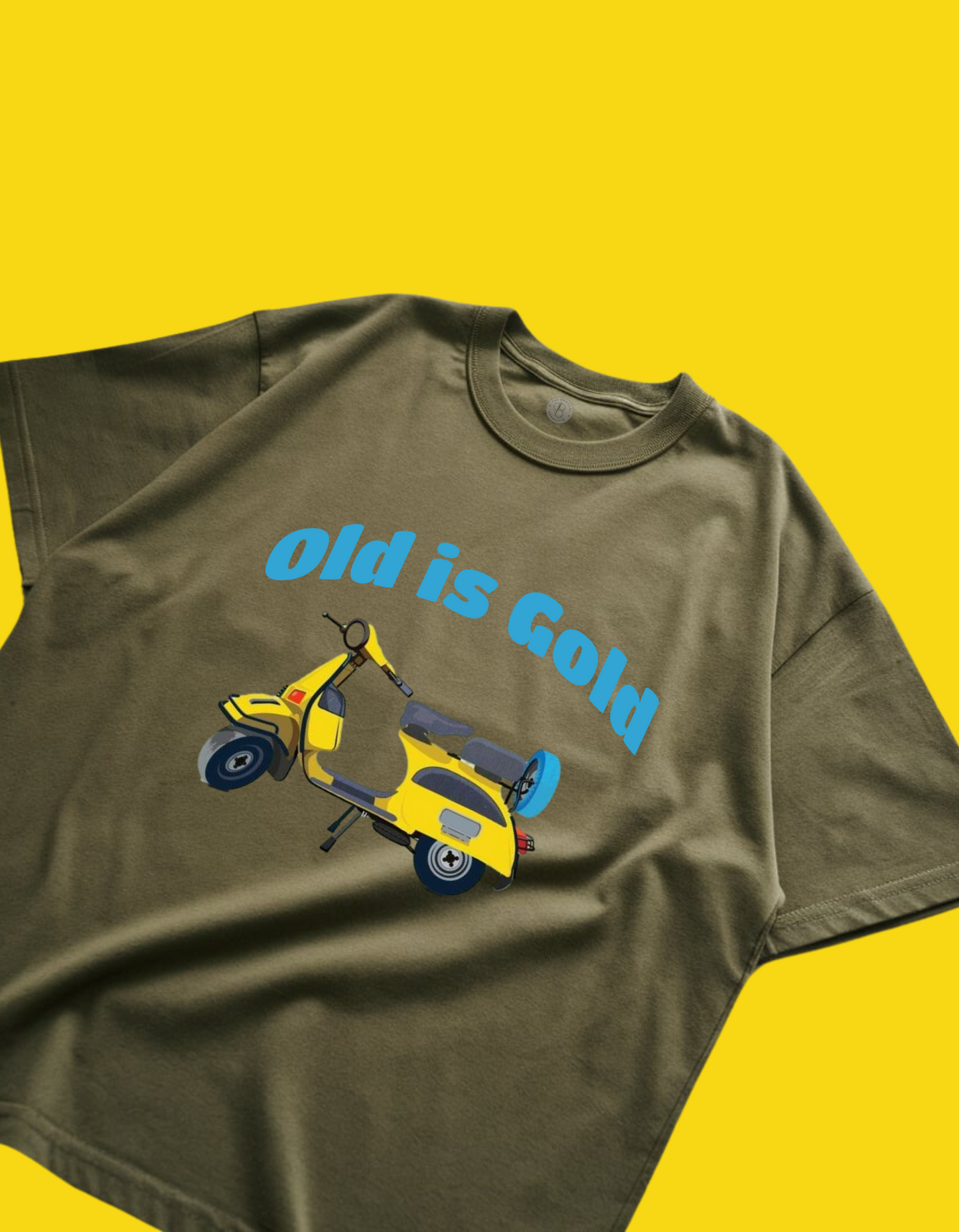 Chetak Gold Oversized T-Shirt