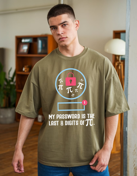 Pi Password Oversized T-Shirt