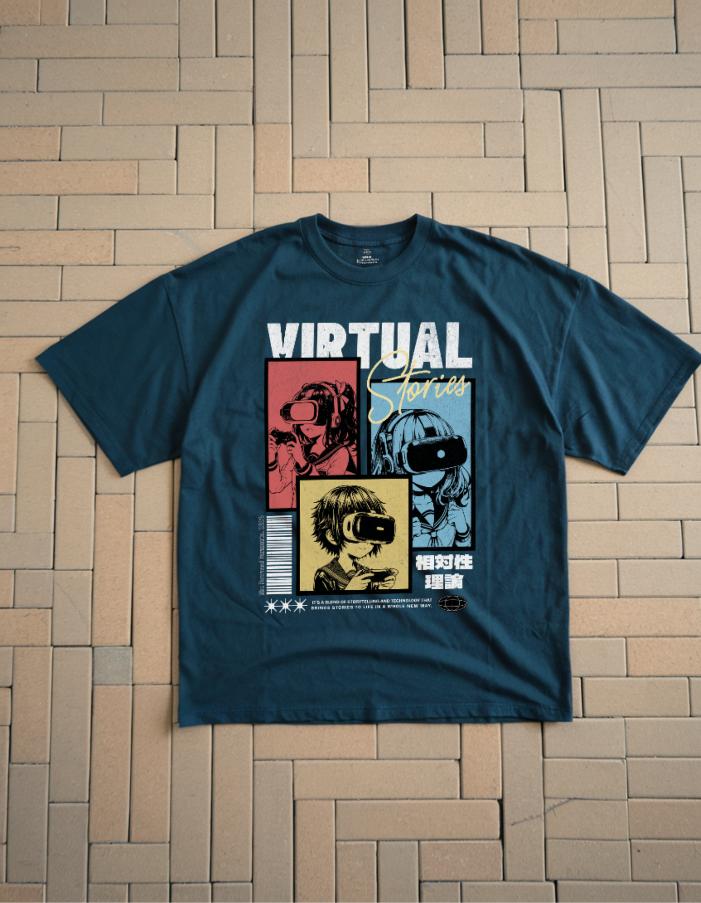 Virtual Stories Oversized T-Shirt