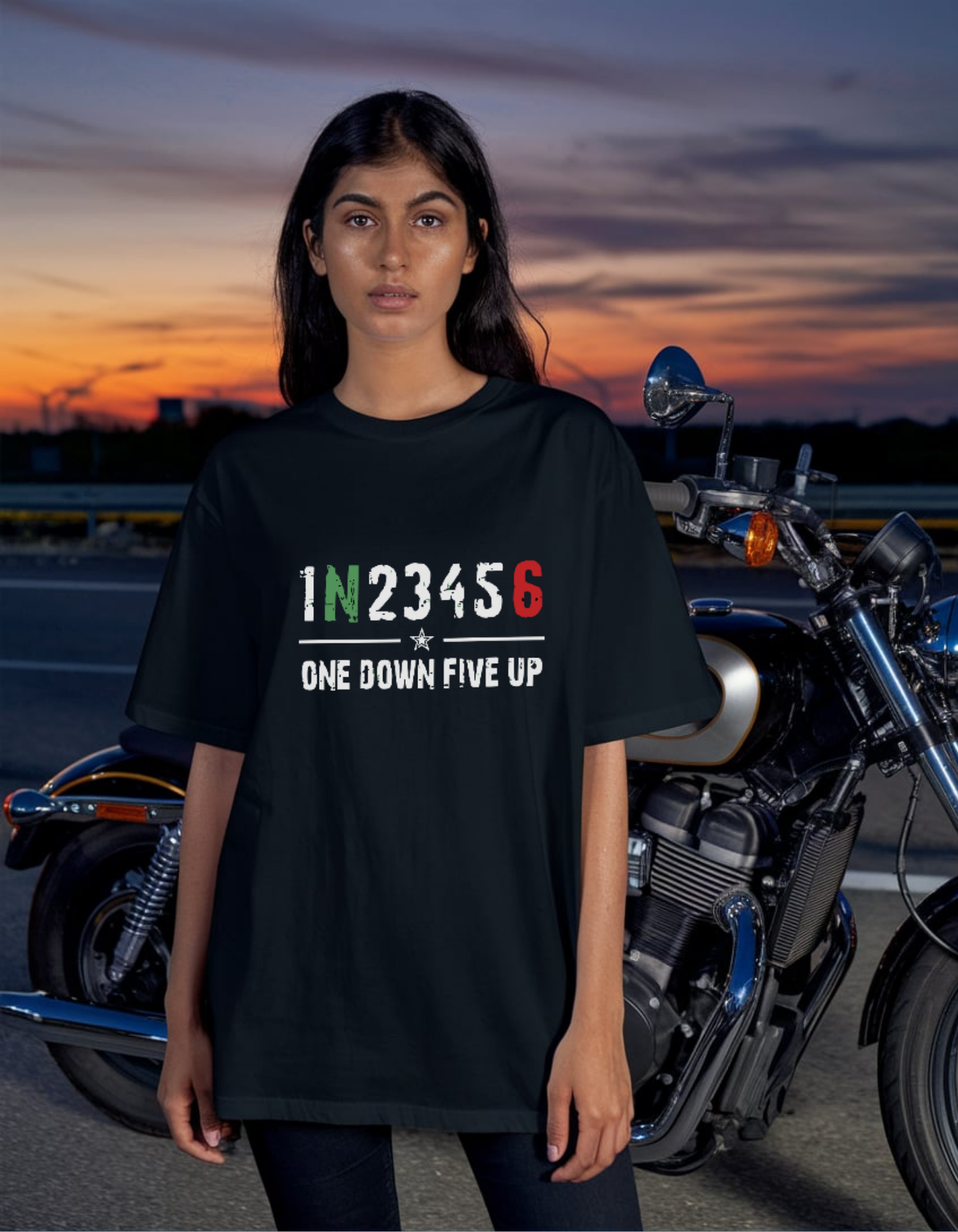 1 Down 5 Up Oversized T-shirt