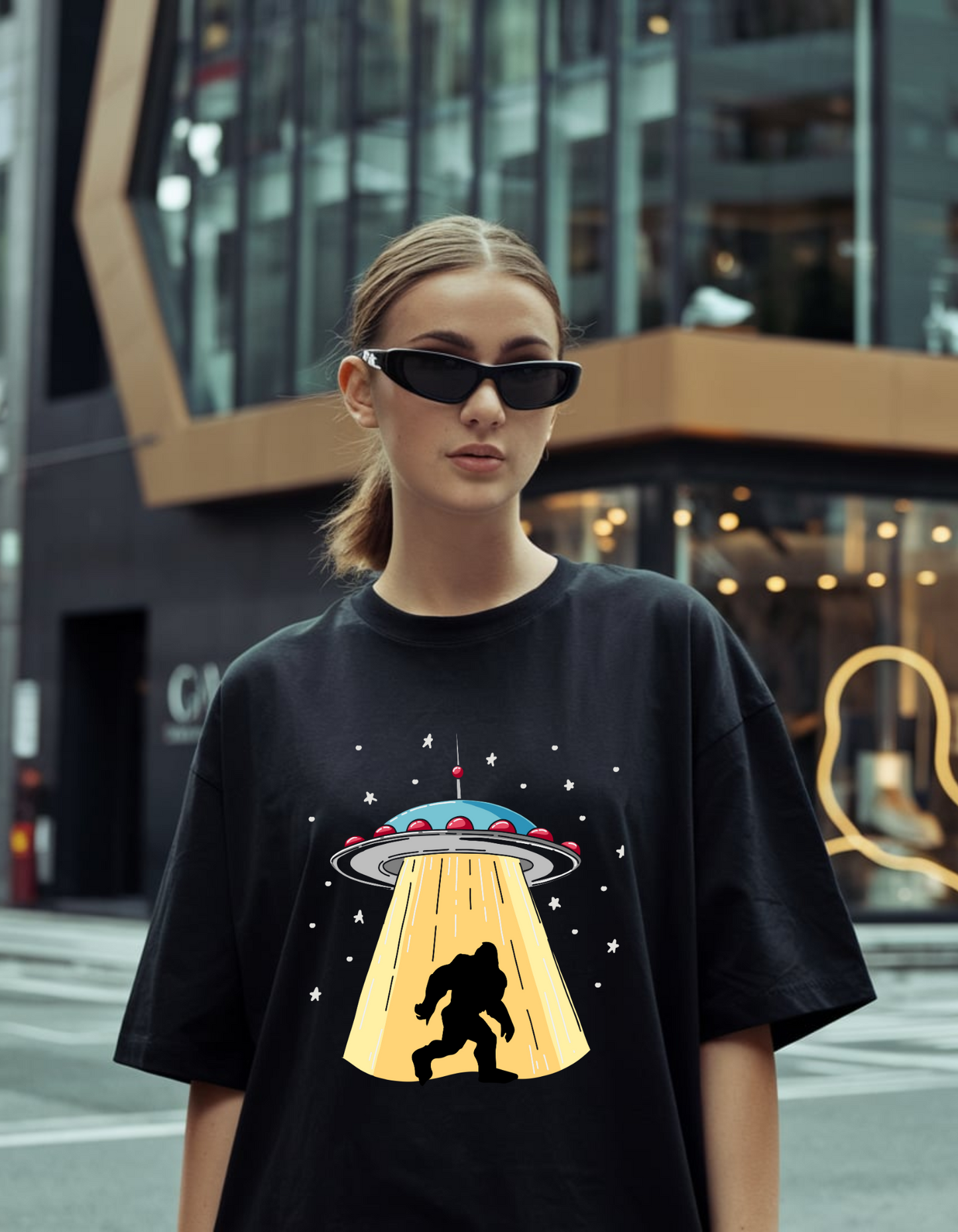 Alien Bigfoot Oversized T-Shirt