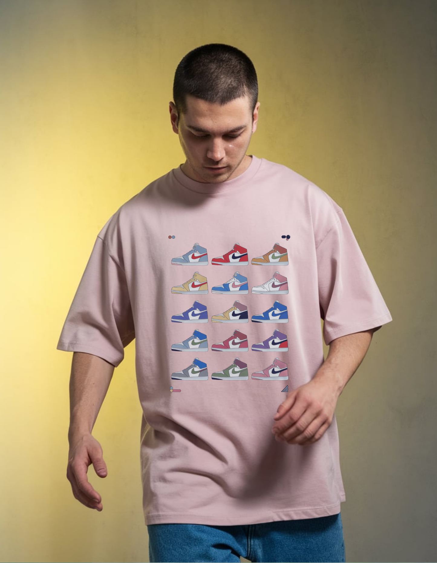 Retro SneakerBoard Oversized T-Shirt