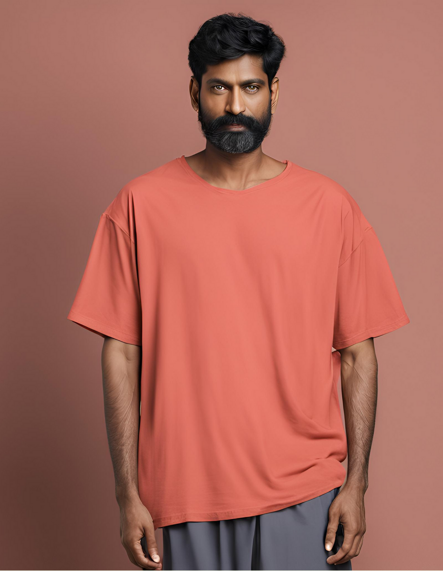 Coral Oversized T-Shirt
