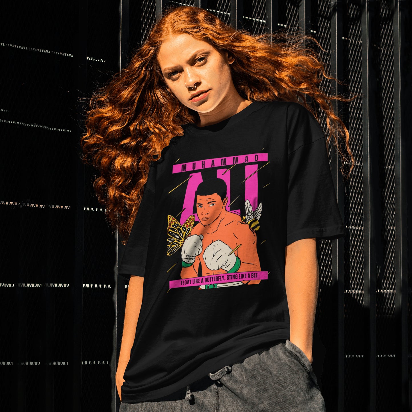Butterfly Bee Oversized T-Shirt