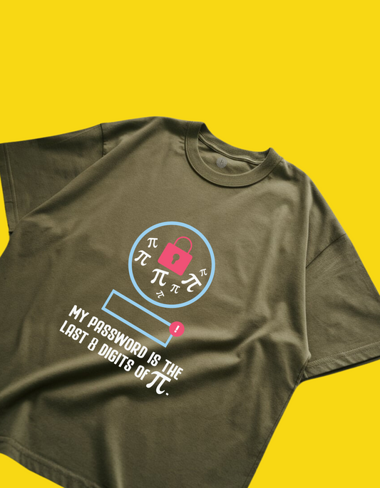 Pi Password Oversized T-Shirt