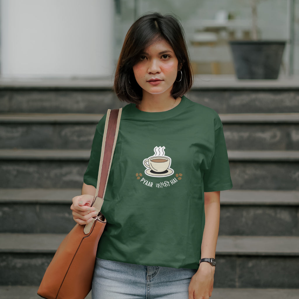 Coffee Pyaar Unisex Classic Oversized T-Shirt