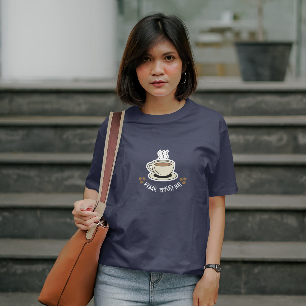 Coffee Pyaar Unisex Classic Oversized T-Shirt