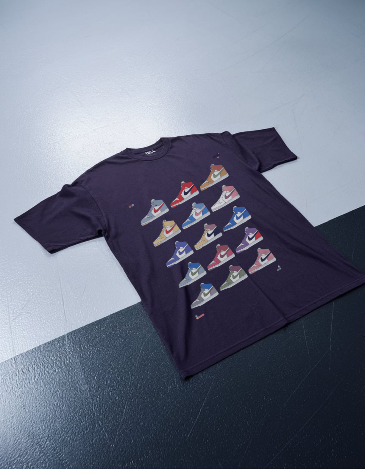 Retro SneakerBoard Oversized T-Shirt